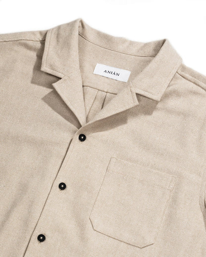 Men's Oxford Camp Collar in Dune