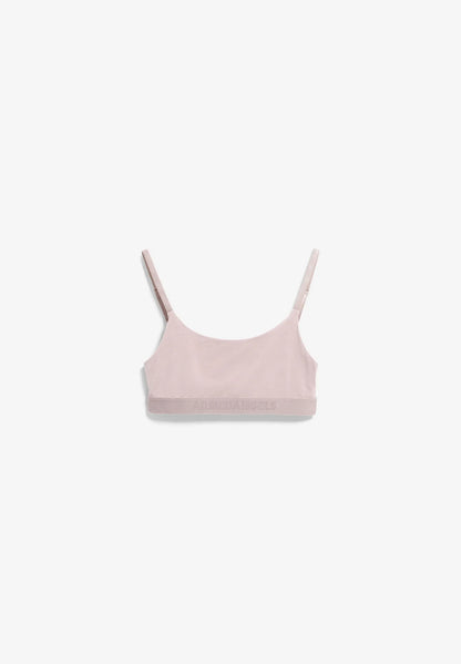 TOVAA Bralette - ARMEDANGELS Canada in grey blush natural bra canada kelowna front view flat lay