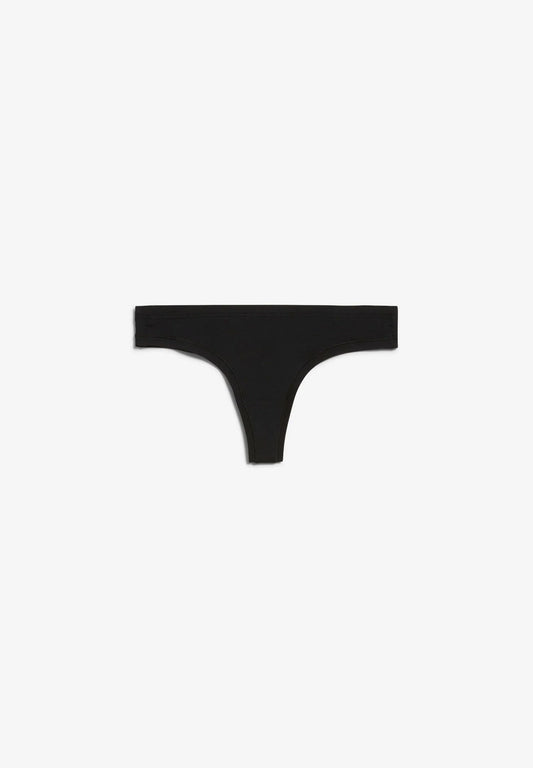 FAARA String Underwear - ARMEDANGELS Canada bikini underwear panties in black flatlay front