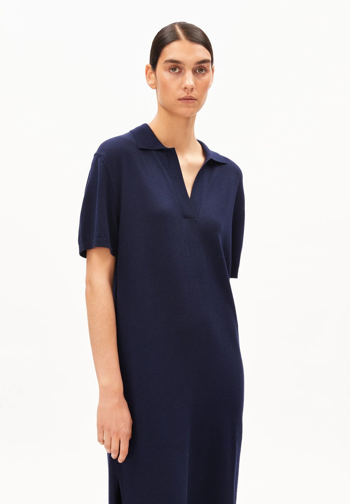FINE Polo Knit Dress – ARMEDANGELS