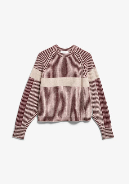 Rib Knit Sweater with Artwork- ARMEDANGELS Canada