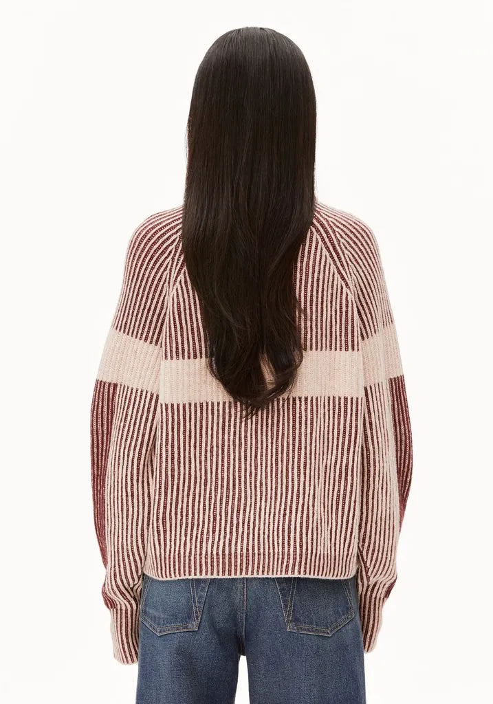 Rib Knit Sweater with Artwork- ARMEDANGELS Canada