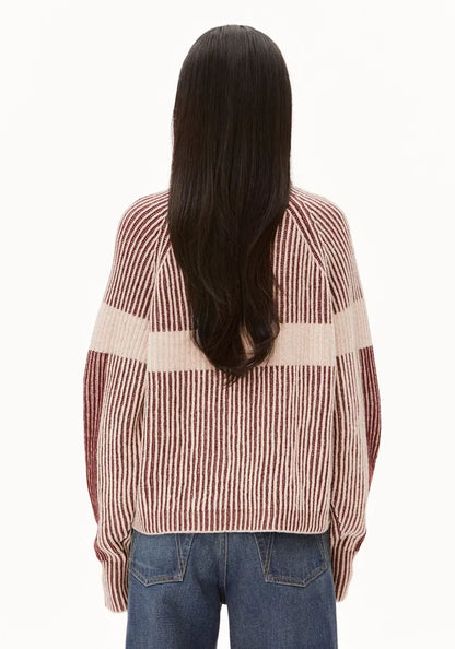 Rib Knit Sweater with Artwork- ARMEDANGELS Canada