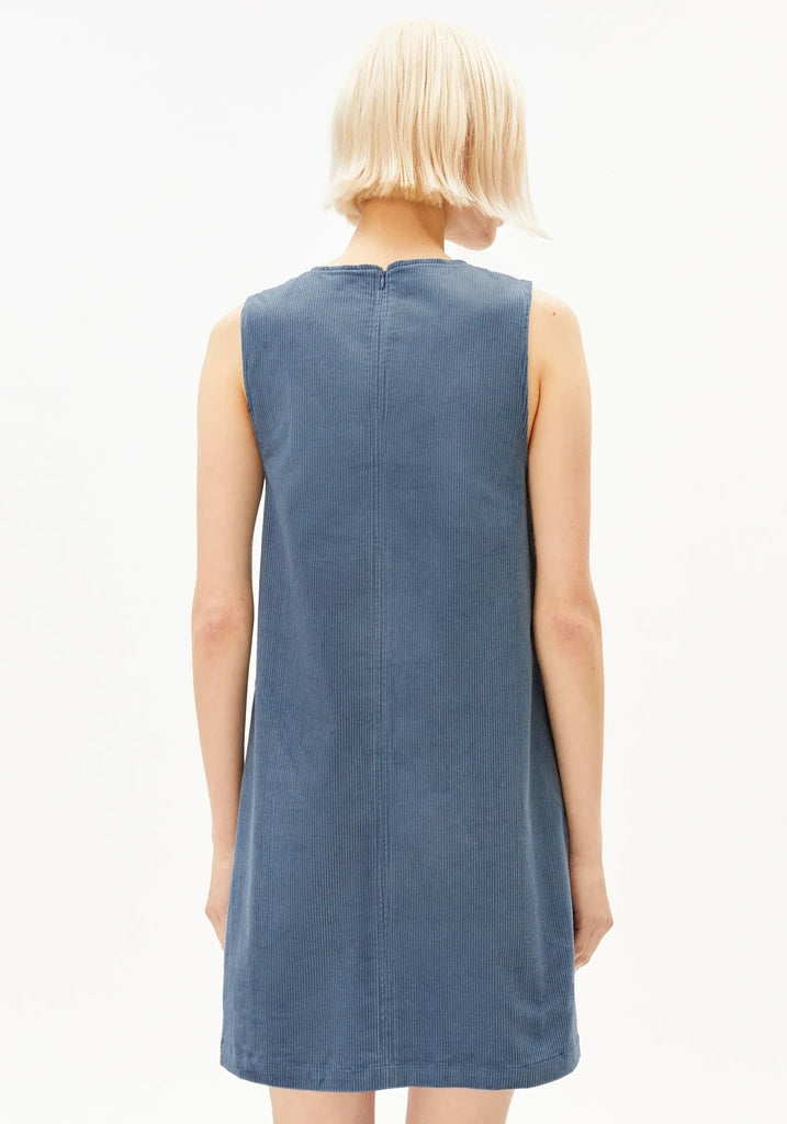 Corduroy Mini Dress in Dusty Moon- ARMEDANGELS Canada