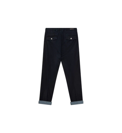 mos mosh gallery hunt comfy pant in dark blue back flatlay