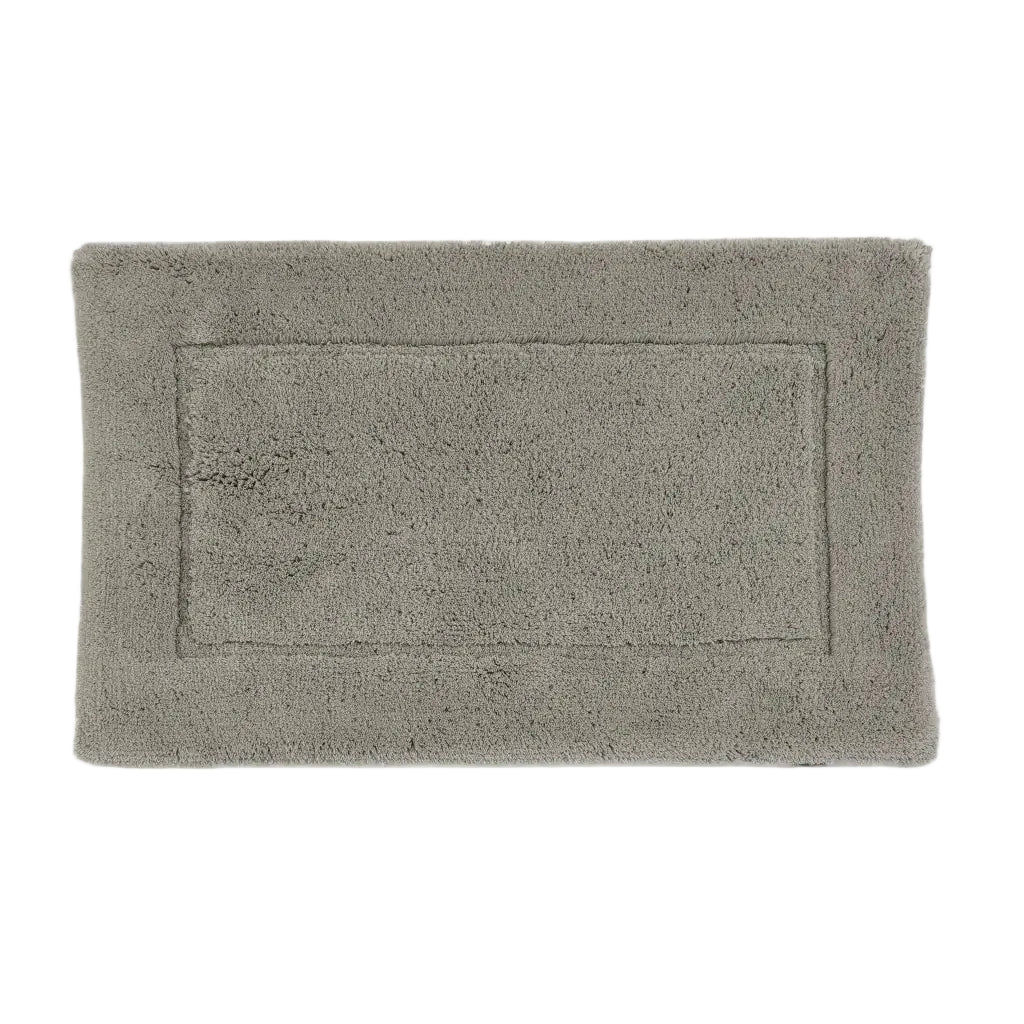 Gray bath mat on a white background