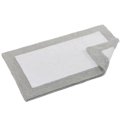 Gray bath mat on a white background