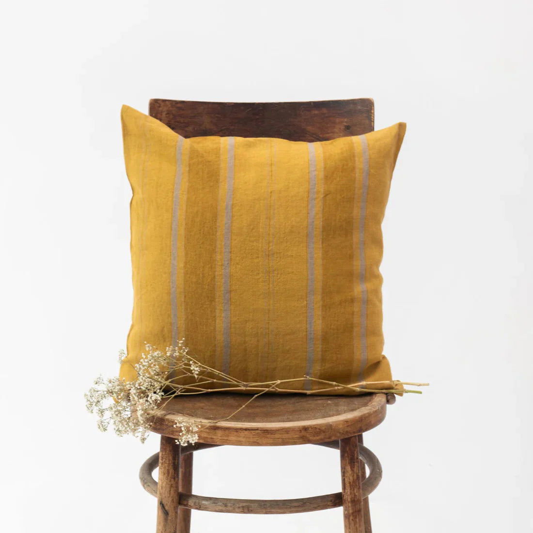 Cushion Cover | Amber Bronze Stripes (20"x20")