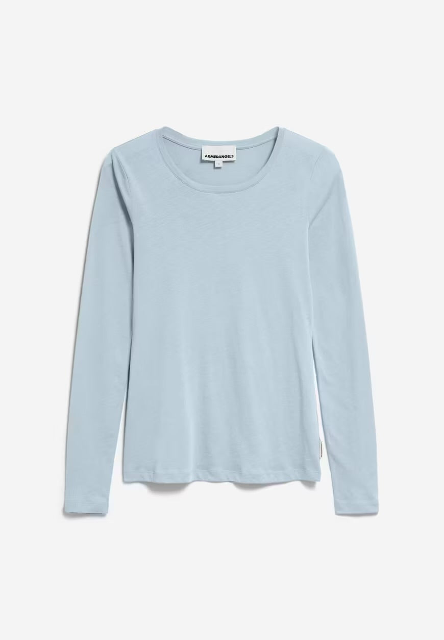 Armedangels - FW24 - Enriccaa Soft  in Morning Sky - display front 2