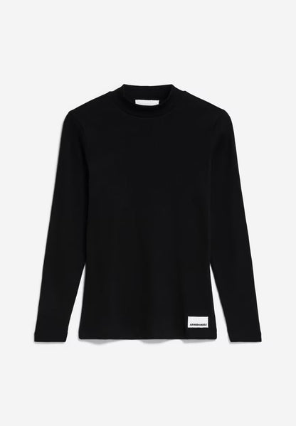 Armedangels - FW24 - Fatimaara Top in Black - front 6