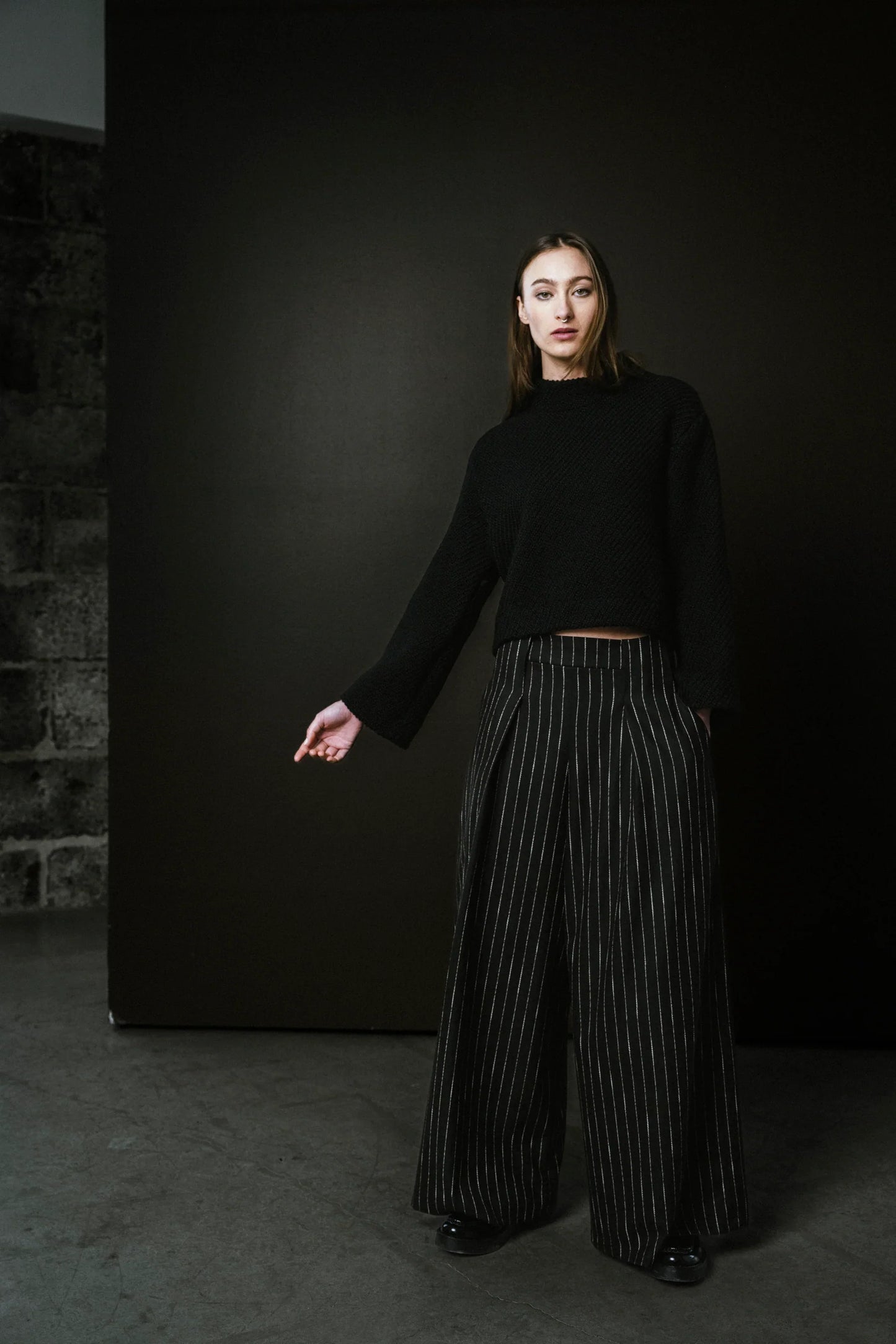 Nancy Pant in Pinstripe