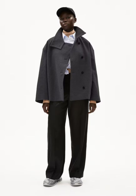FW24 - Armedangels - Majelaa Jacket in Steel Melange - front 1 