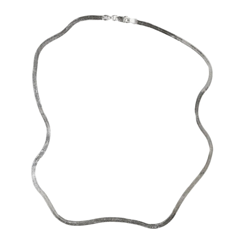 Boa Bijoux Flo Herringbone Chain Silver Sterling