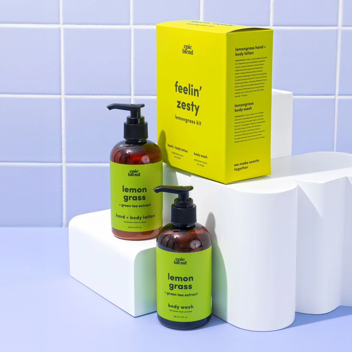 Epic Blend lemongrass product set
