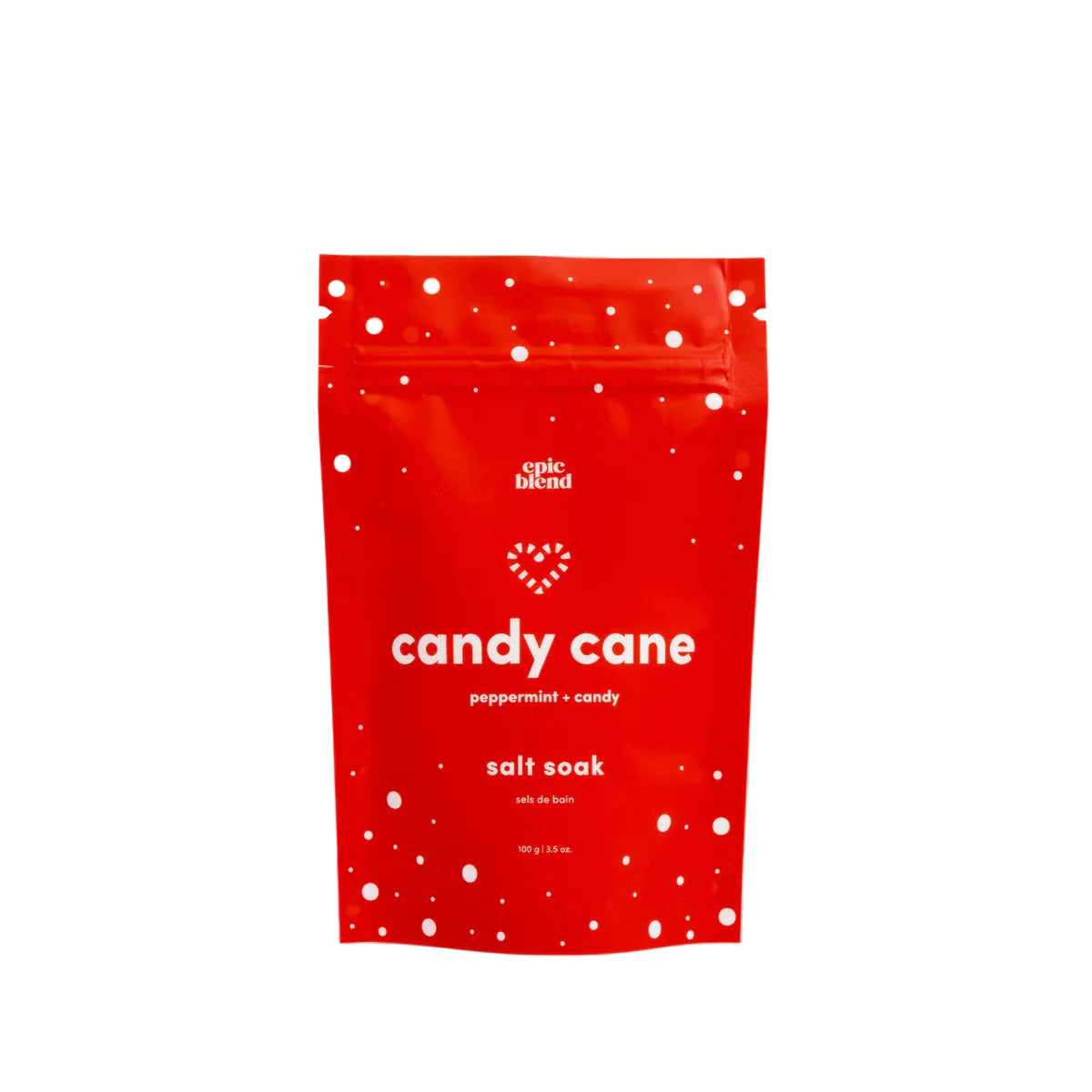 Epic Blend Candy Cane bath salt soak, 100g