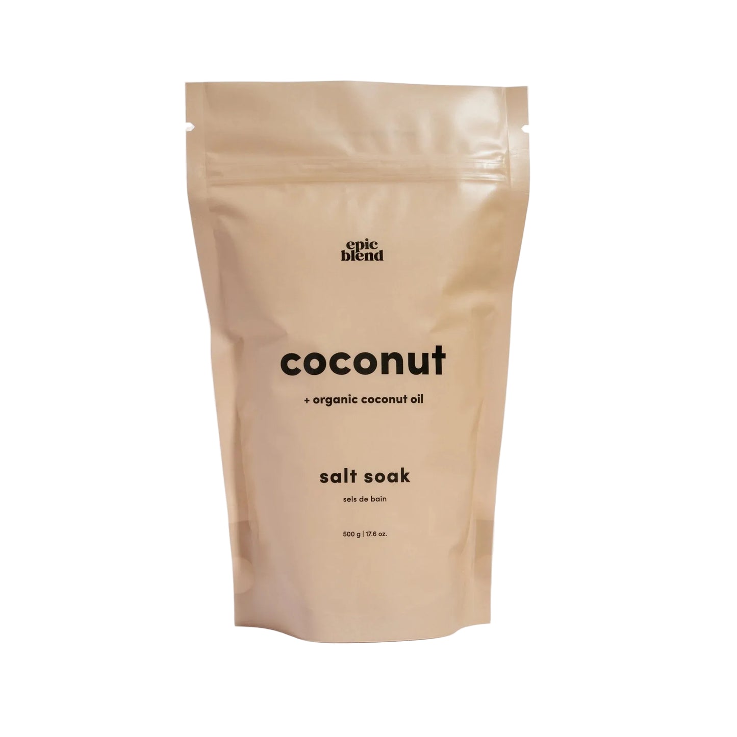 Epic Blend Coconut bath salt soak, 500g