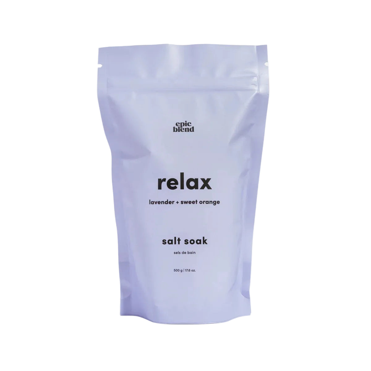 Epic Blend Relax bath salt soak, 500g