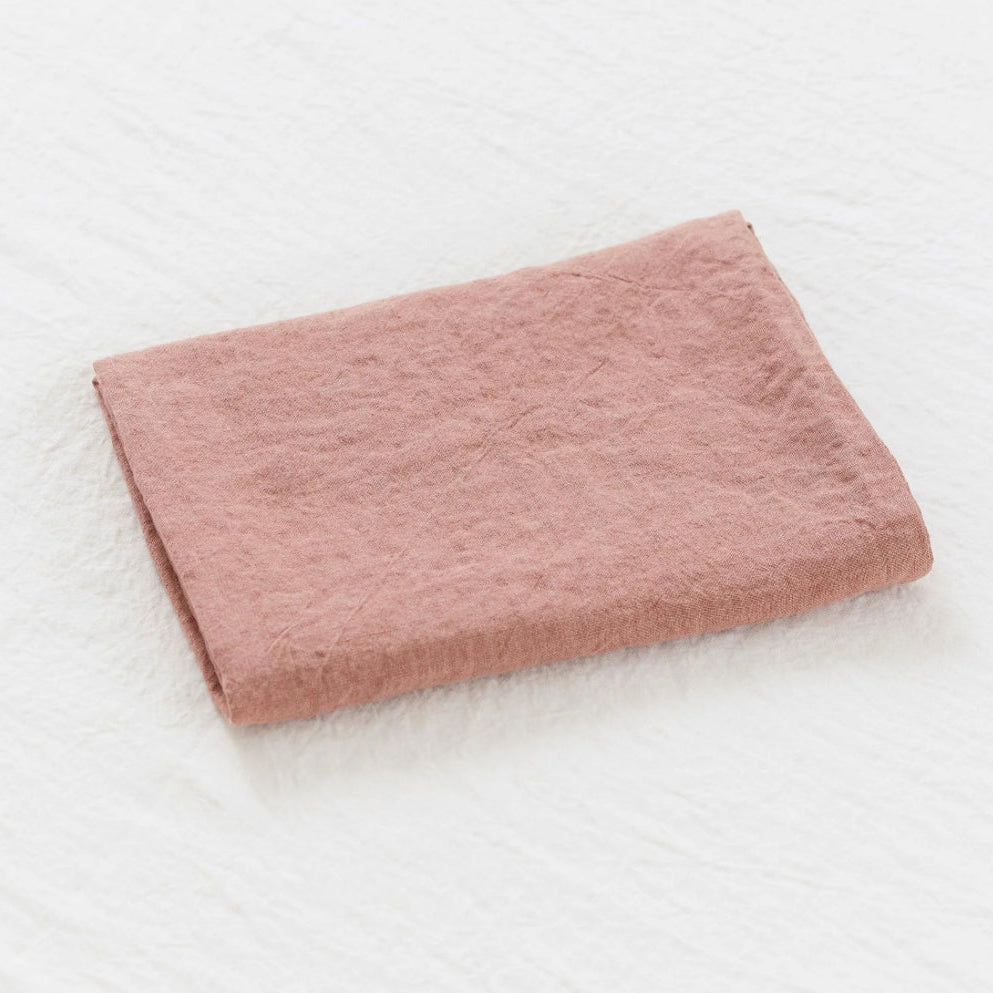 Somn linen pillowcases, Desert Pink