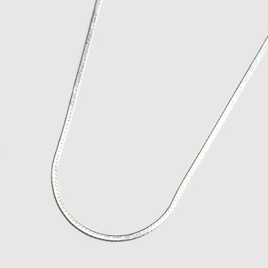 Wolf Circus Herringbone Chain Necklace in Sterling Silver