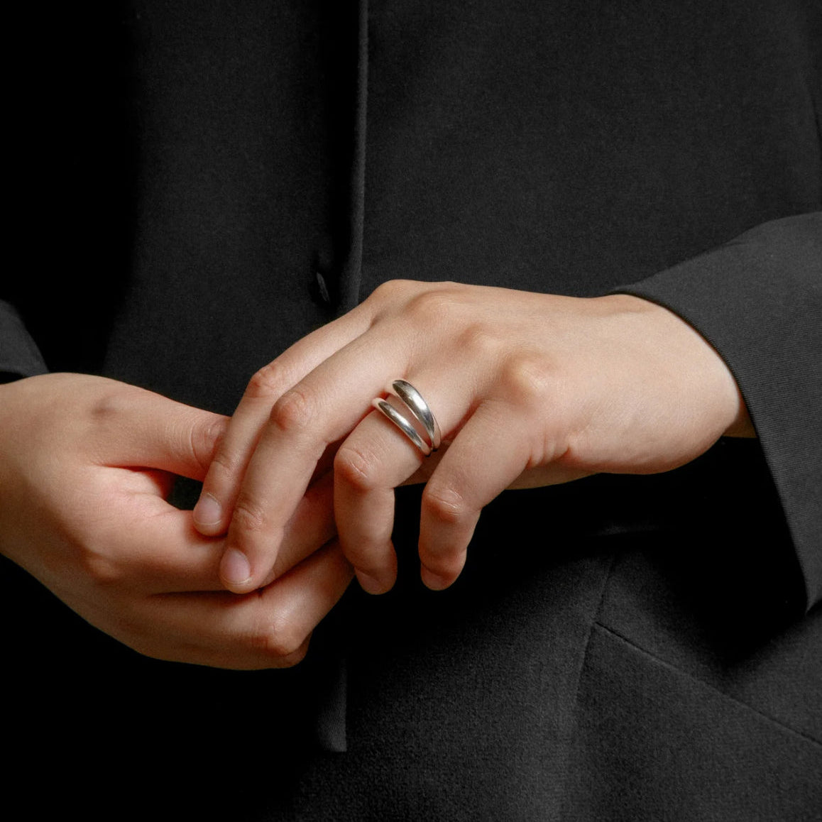 Kori Ring in Sterling Silver by Wolf Circus Jewelry