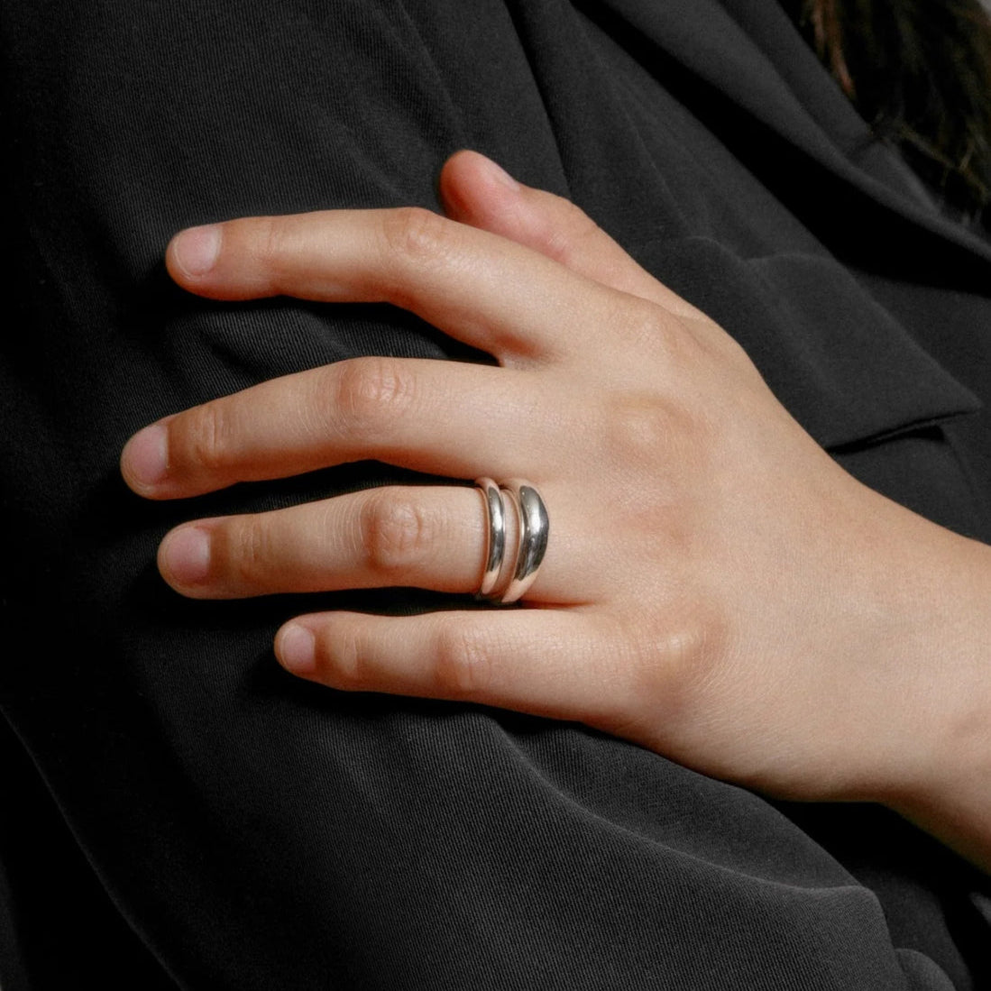Kori Ring in Sterling Silver by Wolf Circus Jewelry