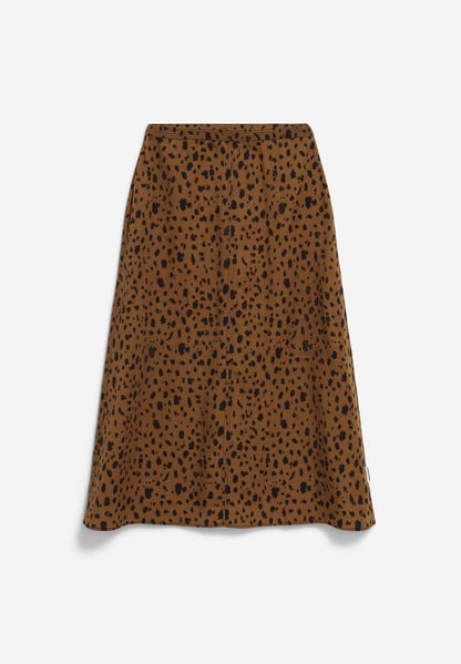 WOLAARIA LEOPAA Skirt in Dark Camel