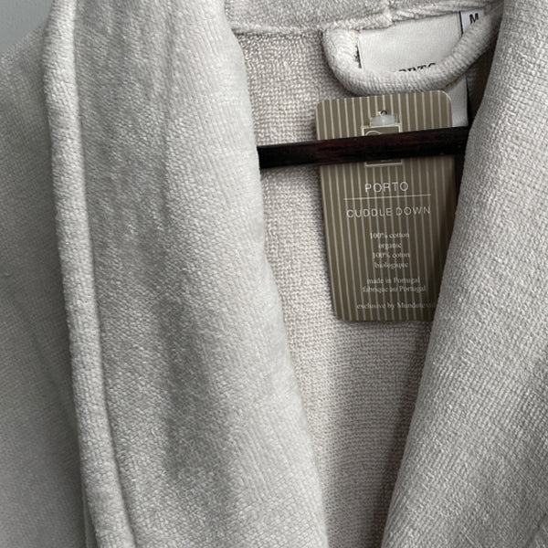 Cuddle Down Porto Organic Bathrobe Closeup