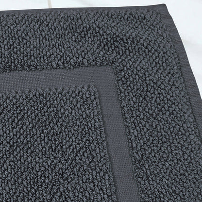 Cuddle Down Port Plush Tub Mat Lifestyle Closeup in Charcoal