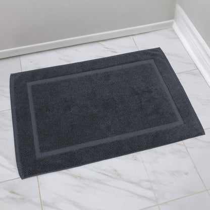 Cuddle Down Port Plush Tub Mat Lifestyle in Charcoal