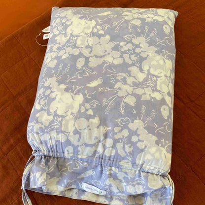 Folded floral-patterned fabric Block Print Duvet Cover