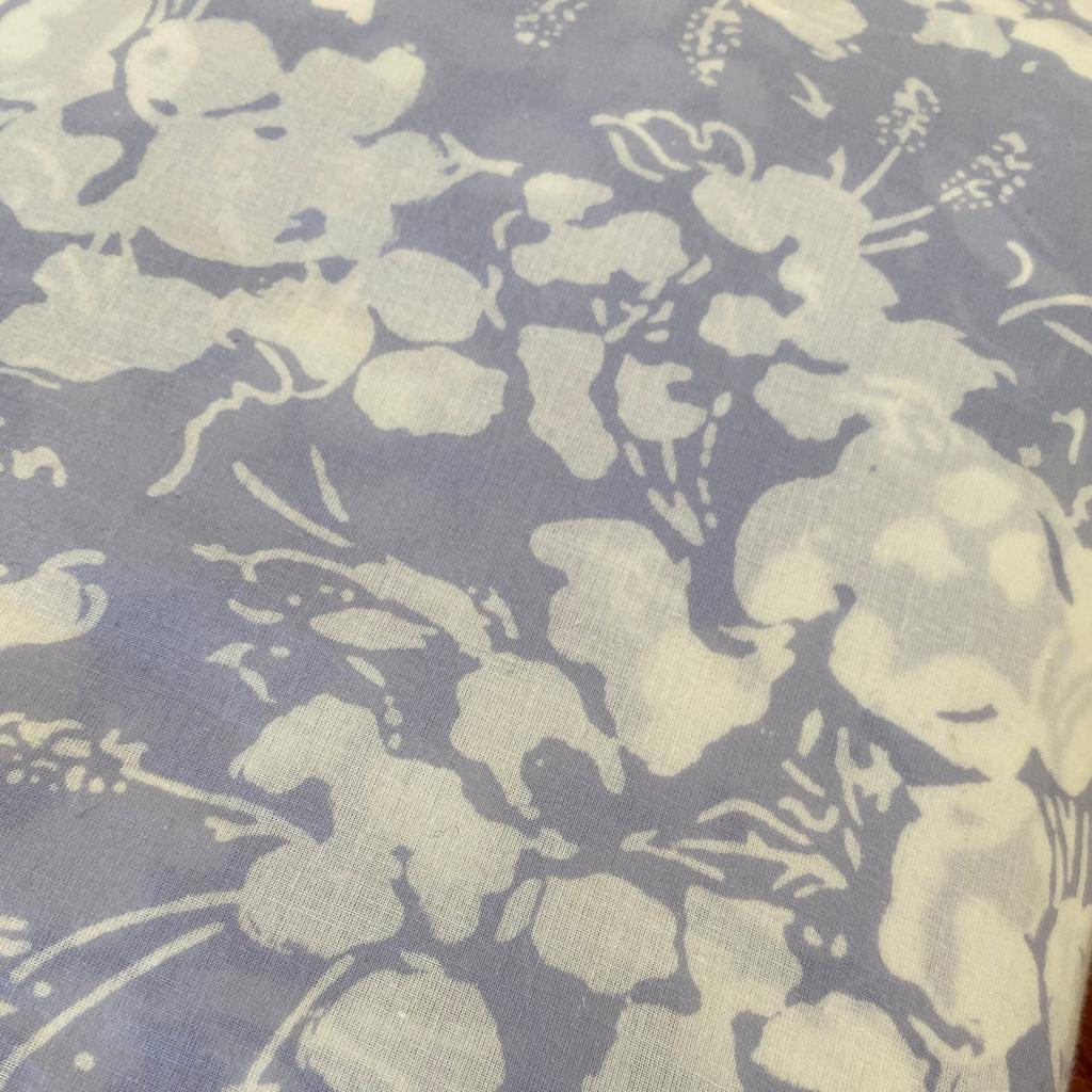 Folded floral-patterned fabric Block Print Duvet Cover