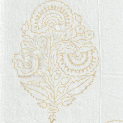 Hand Block Printed Cotton Duvet Cover | Queen