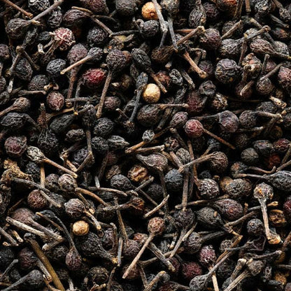 Peugeot Voatsipenery Madagascan wild pepper, closeup of peppercorns