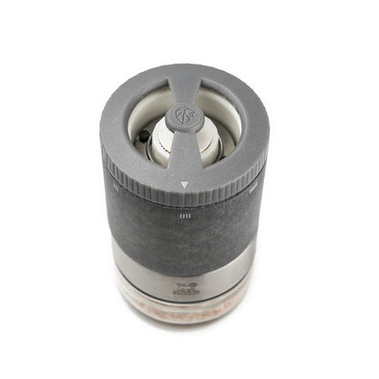 Peugeot maestro salt bar set, closeup of grinder