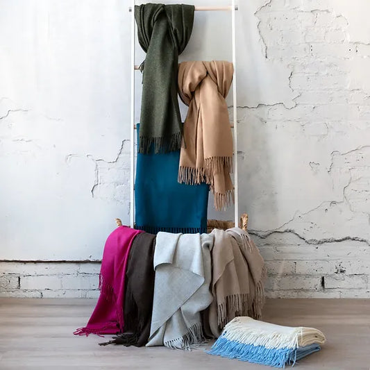 St Geneve Alfie Alpaca Throw Collection