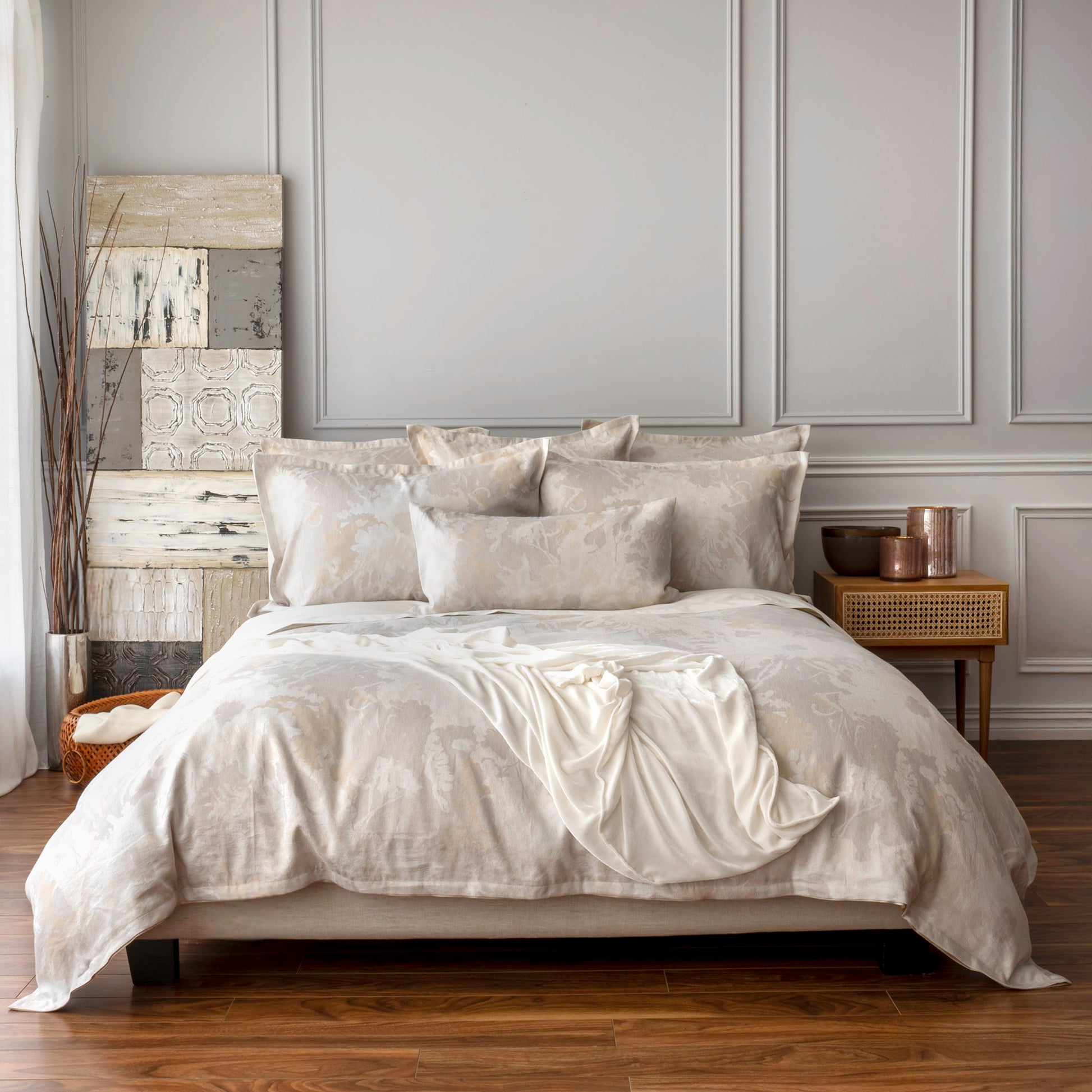 St Geneve Blossom Duvet Cover in Parchment