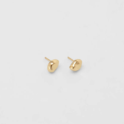 Bean Study Earrings in Gold from Wolf Circus