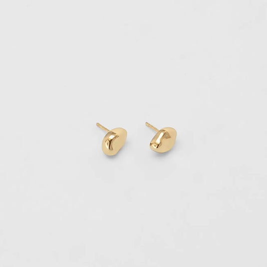 Bean Study Earrings in Gold from Wolf Circus
