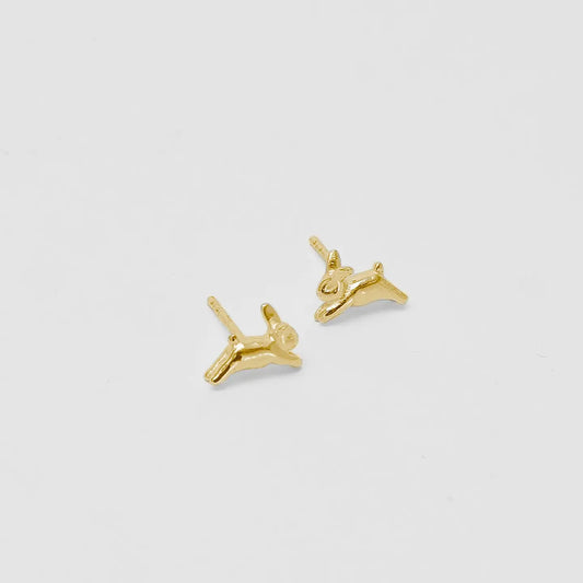 Bunny Stud Earrings | Gold
