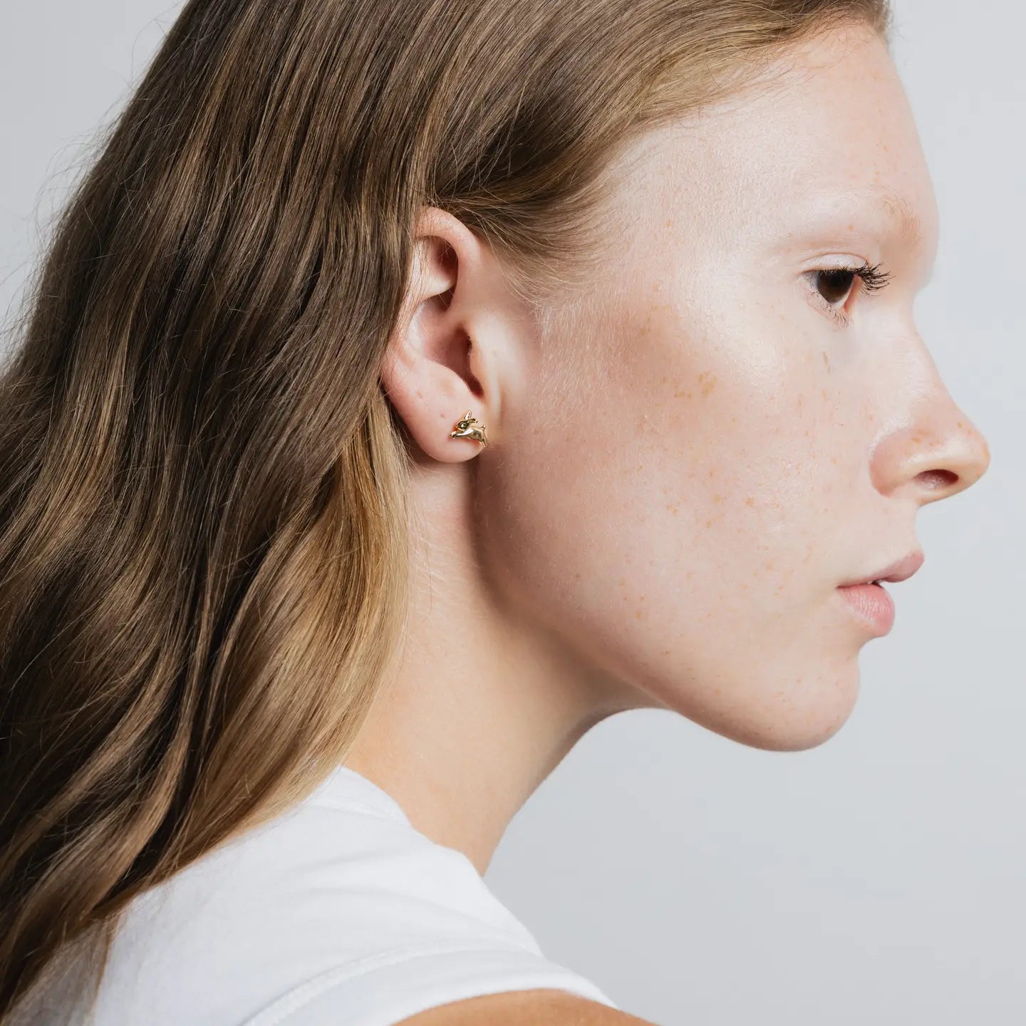 Bunny Stud Earrings | Gold