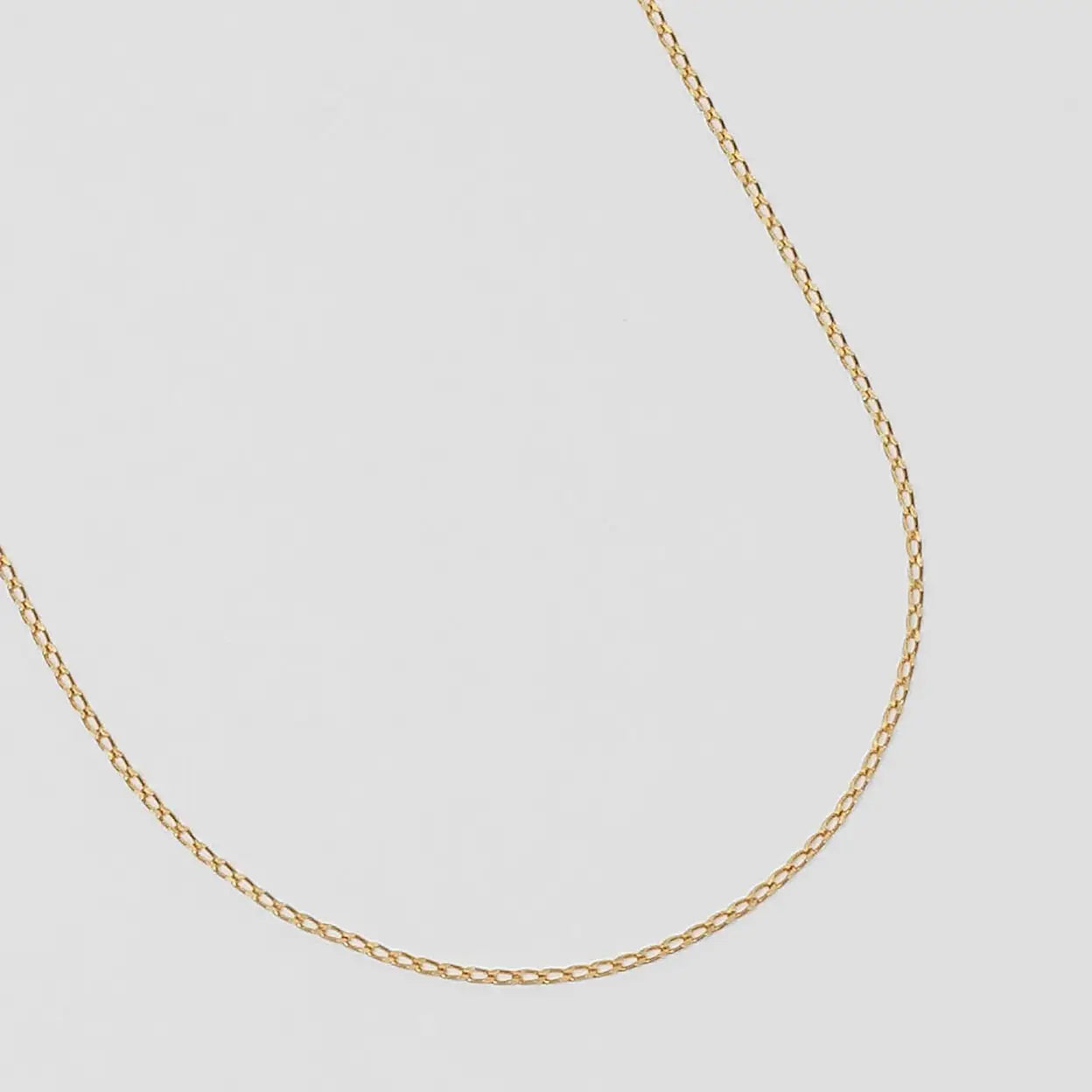 Elongated Curb Chain in Gold from Wolf Circus, Closeup