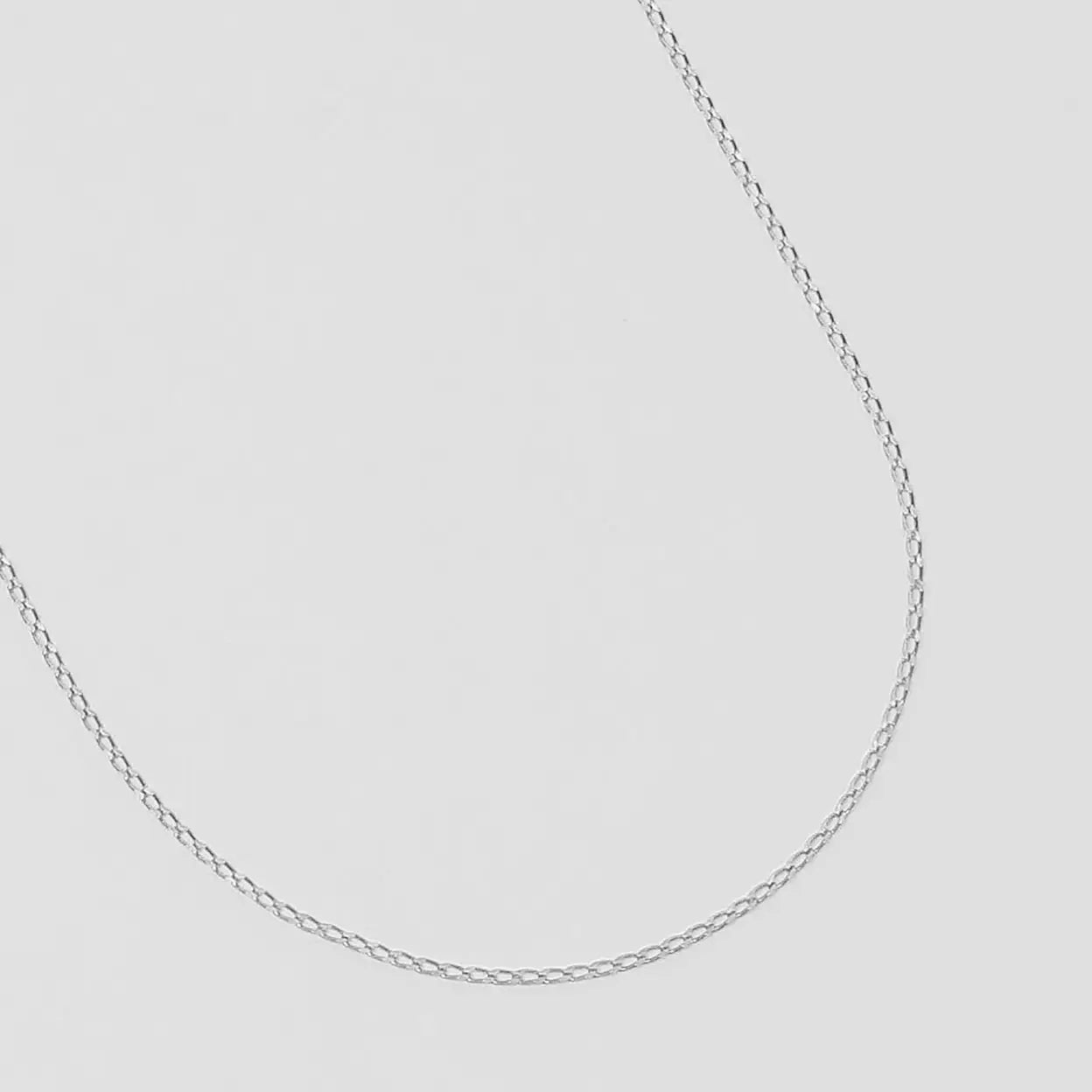 Elongated Curb Chain | Sterling Silver