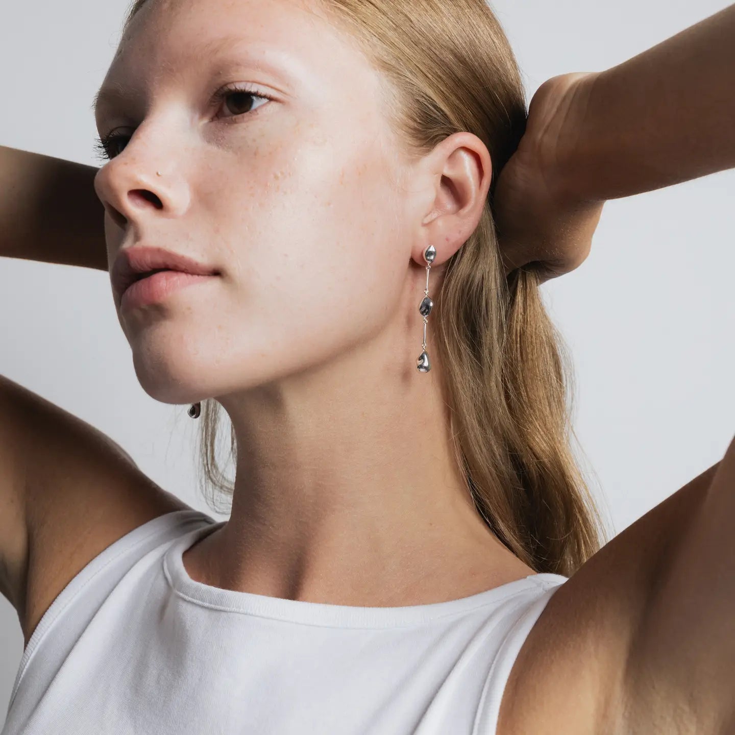 Felipa Earrings in Sterling Silver from Wolf Circus, Lifestyle