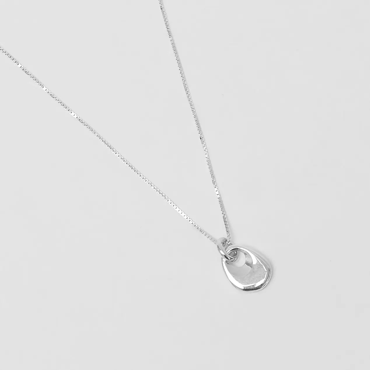 Florence Pendant Necklace in Sterling Silver, by Wolf Circus Jewelry