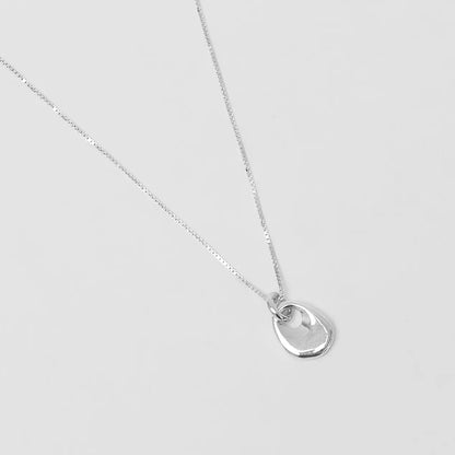 Florence Pendant Necklace in Sterling Silver, by Wolf Circus Jewelry