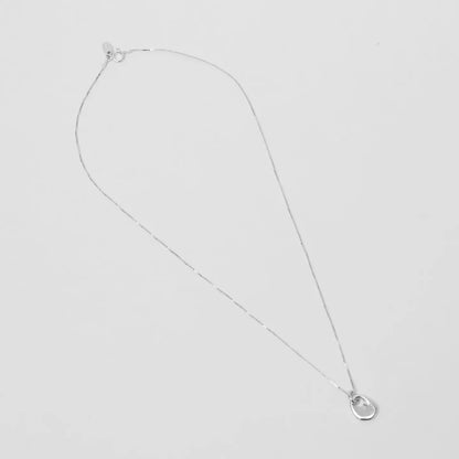 Florence Pendant Necklace in Sterling Silver, by Wolf Circus Jewelry