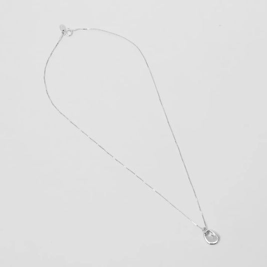 Florence Pendant Necklace in Sterling Silver, by Wolf Circus Jewelry