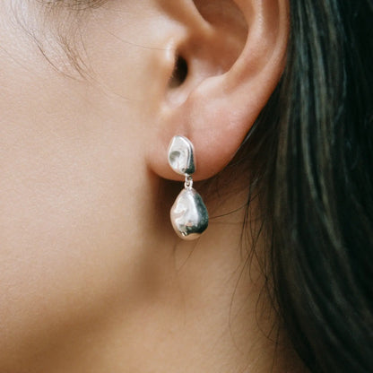 Pinto Earrings in Sterling Silver from Wolf Circus, Lifestyle