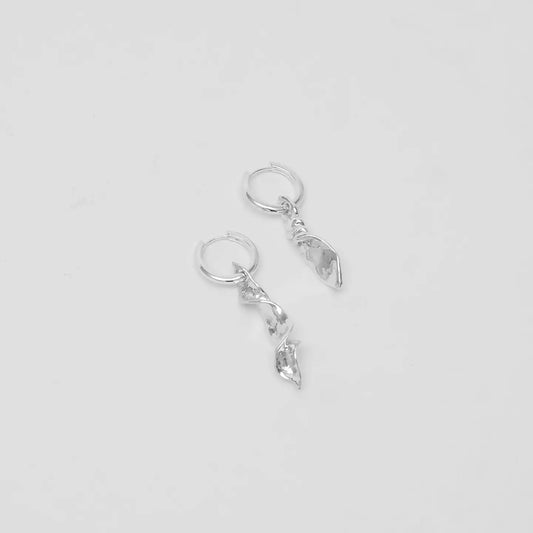 Tidal Hoops in Sterling Silver from Wolf Circus