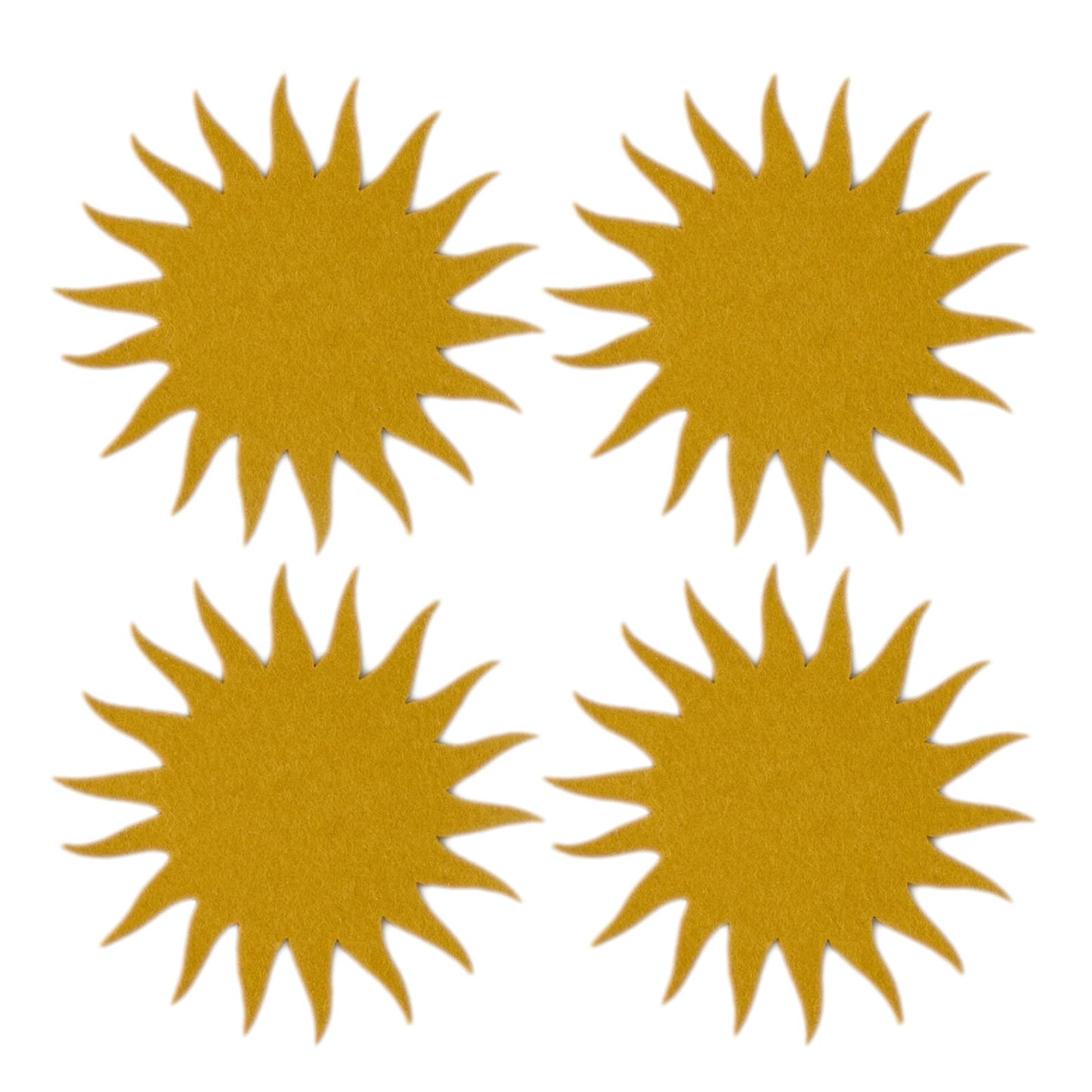 Bierfilzl Merino Coasters | Sunburst | 4pc